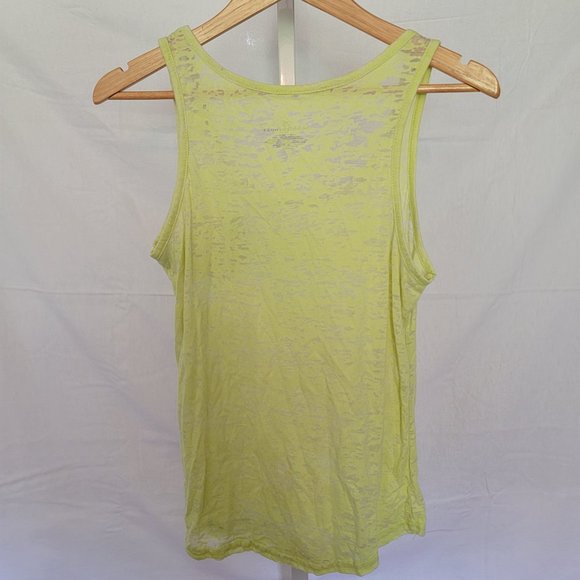 Bobbie Brooks Yellow Tank Sheer Women's Size Medium - Picture 2 of 3